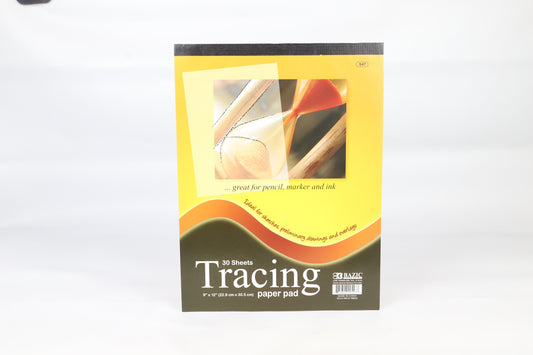 Bazic Tracing Paper Pad 30 Sheets 22.9cm x 30.5cm