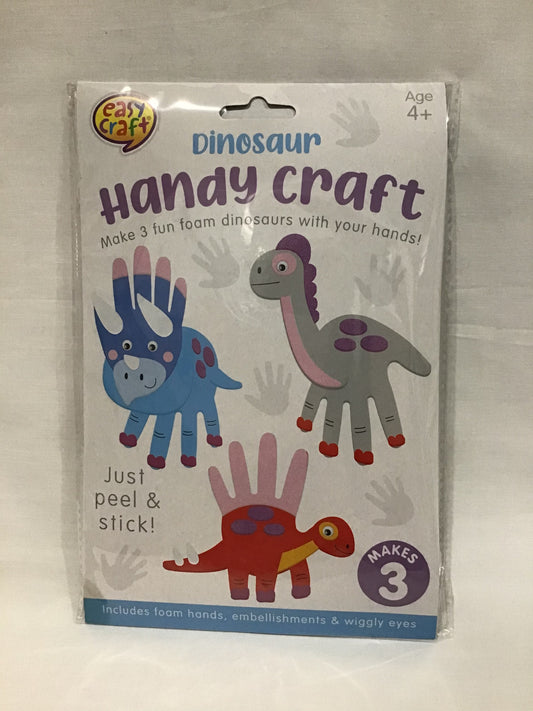 Dinosaur Handy Craft - Makes 3 - Just Peel and Stick