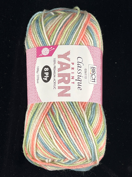 Knitting Yarn - 8 Ply - Classique Springbud - 100g - 270m - 100% Premium Acrylic