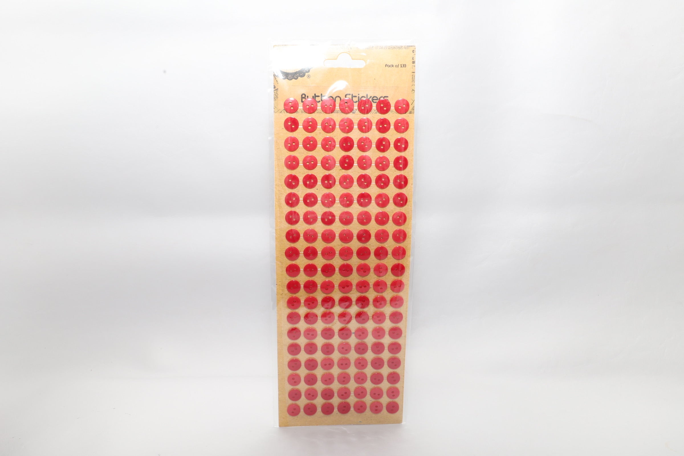 Red Sticker Button Craft Button Stickers 133 pc - Red – The Crafty Bear Shop