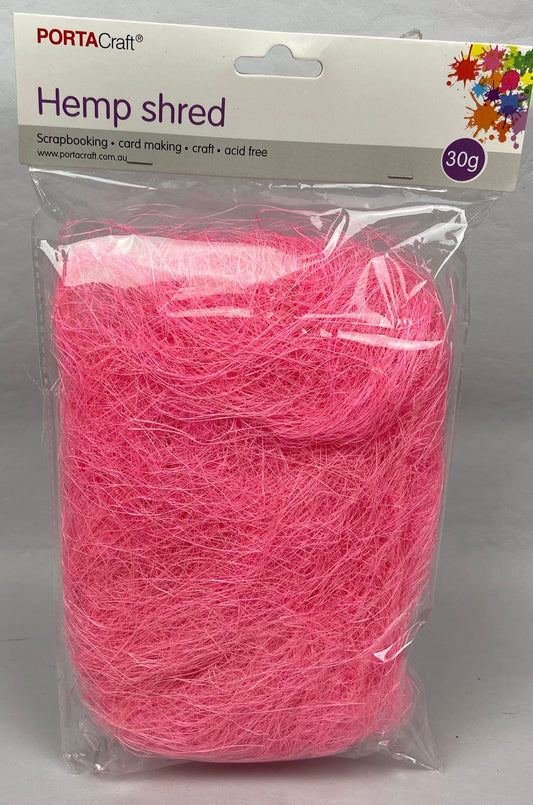Hemp Shred - 30g - Pale Pink