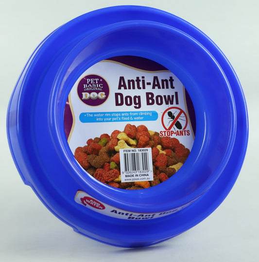 Dog Bowl - Anti Ant Food Bowl - Royal Blue - Diameter 22.5 cm