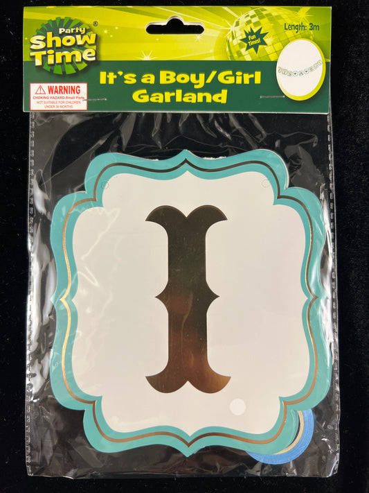 It’s a boy - Garland - Length 3m