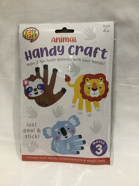 Animal Handy Craft - Makes 3 - Just Peel and Stick