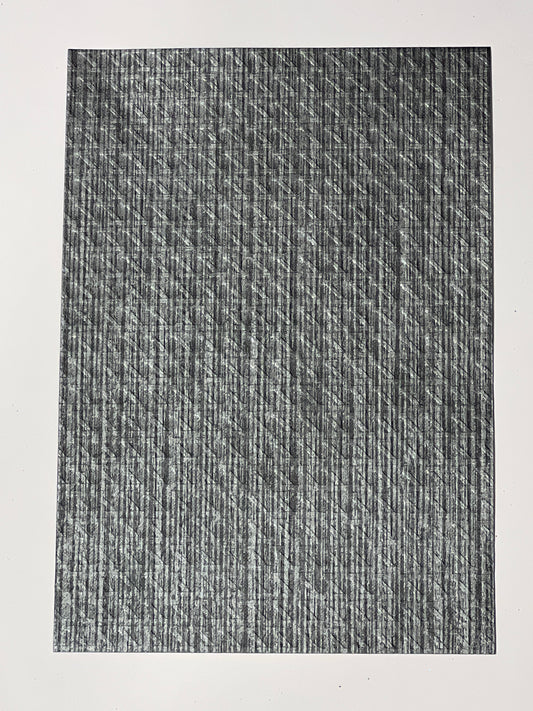 Specialty Paper 3x Handmade A4 Grey stripes - Embossed Paper