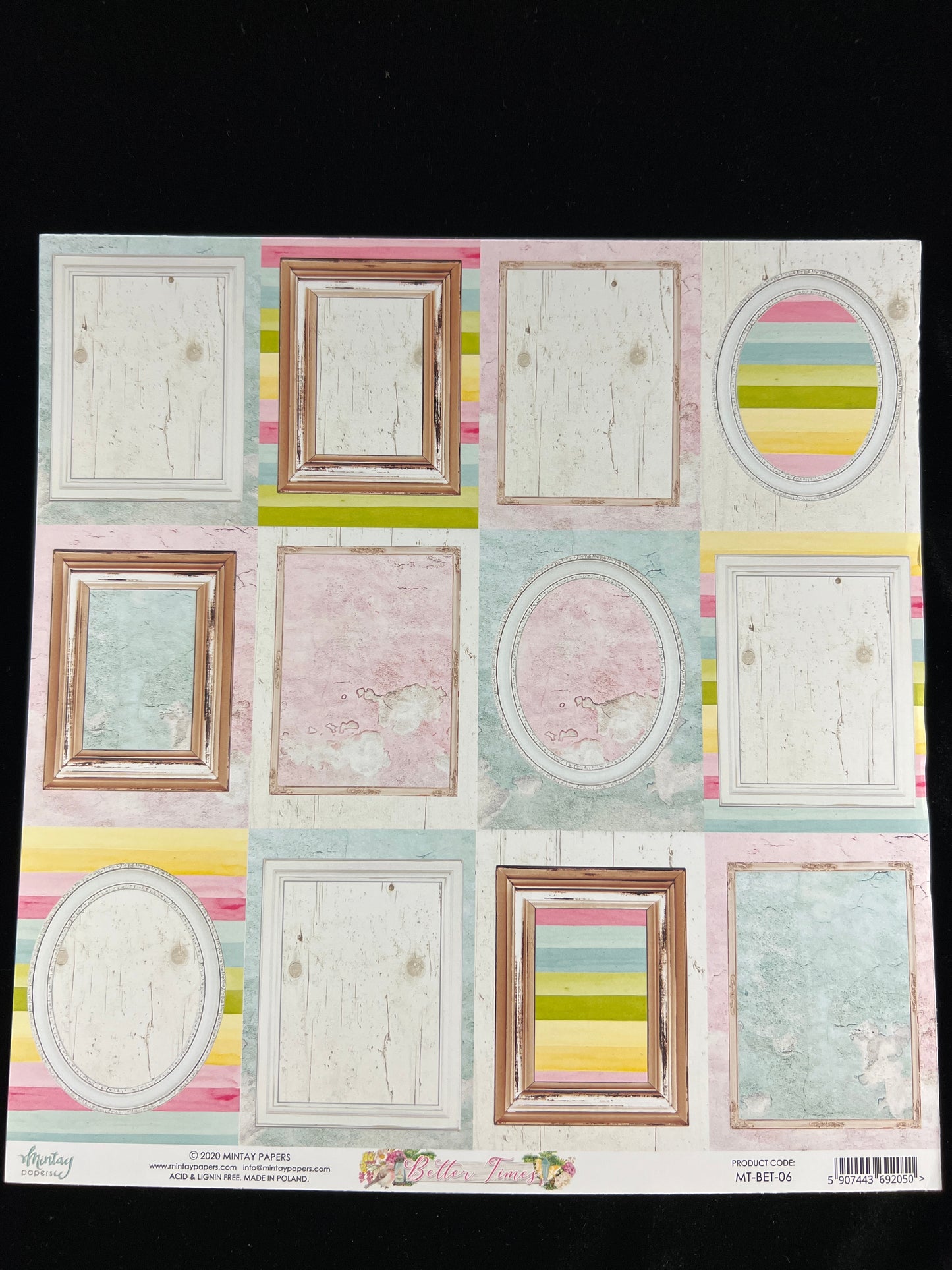 Better Times - 1x Double sided sheet - 30.5 x 30.5cm