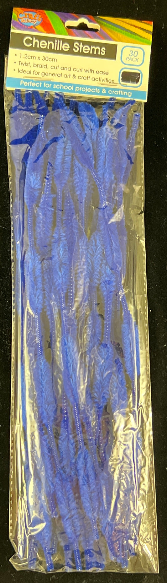 Pipe Cleaners - Bubble Stems - Blue - Pack of 30