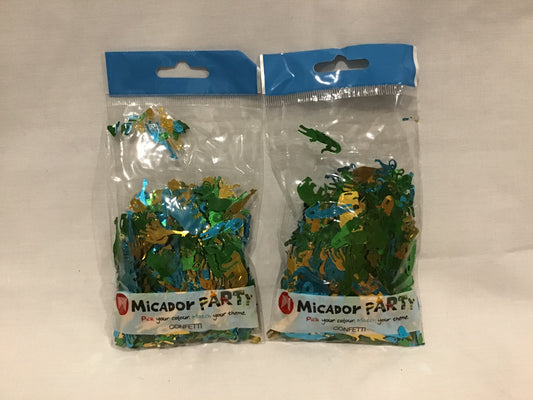 Party Confetti/Scatters - 2x Jungle theme - 44g