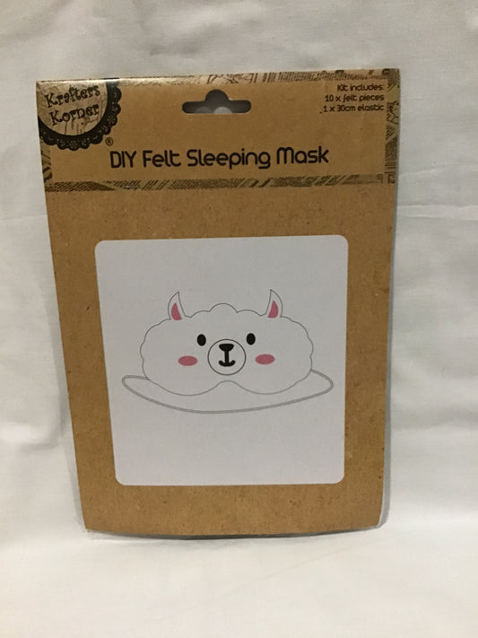 DIY Felt Sleeping Mask - Sheep - Makes 1