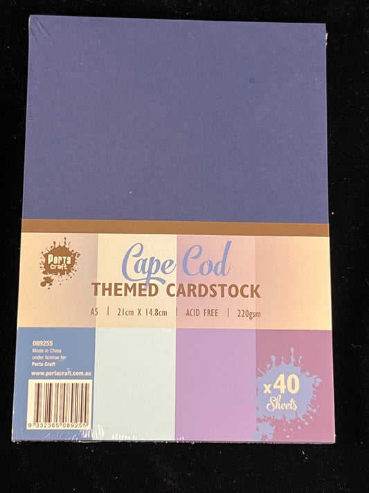 Porta Craft A5 Cape Cod Themed Cardstock 220gsm - 40 Sheets