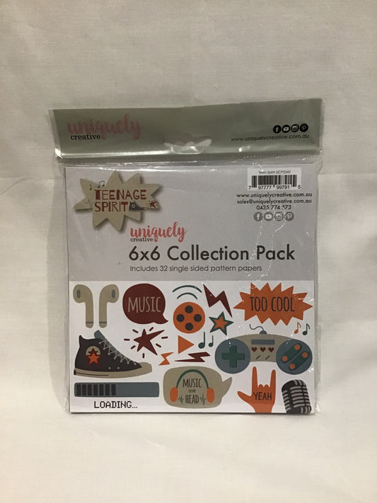 Teenage Spirit Collection Pack - 32 sheets - 15.2 x 15.2cm