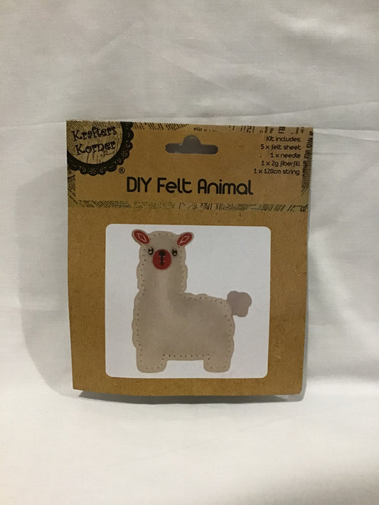 DIY Felt Animal Kit - Alpaca - Makes 1