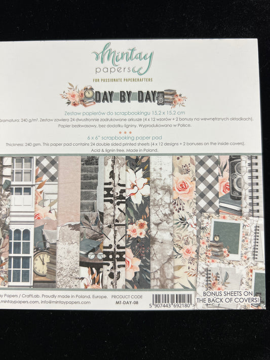 Day by Day Paper Pad - 24x Double sided sheets - 15.2x15.2cm