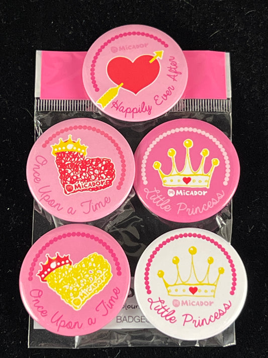 Party Badges - Little Princess - 5 pk