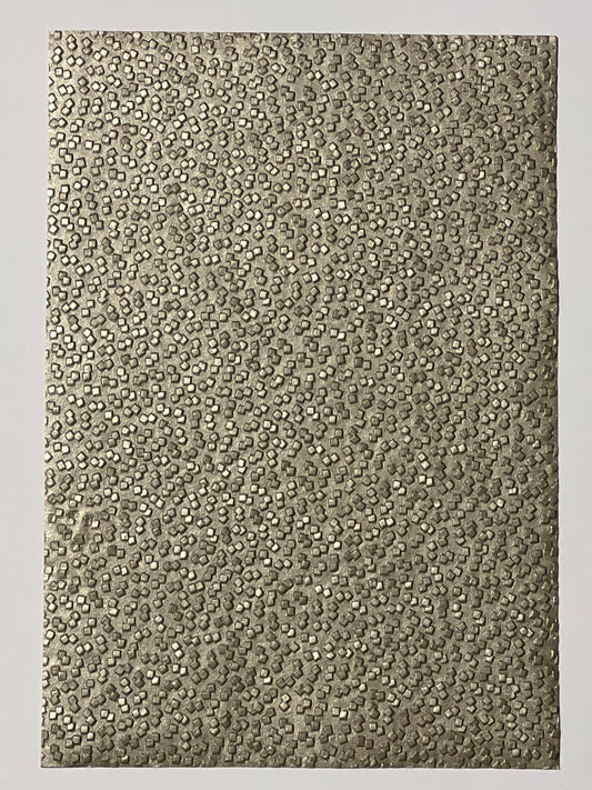 Specialty Paper 1 x Handmade A4 Pewter Peeble Embossed Paper