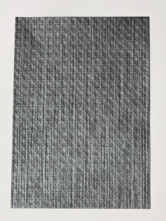 Specialty Paper 1x Handmade A4 Grey stripes - Embossed Paper