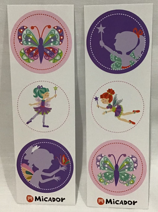 Stickers - Fairies and Butterflies - 6 designs - 30 pk