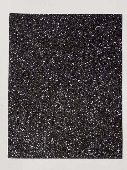 Craft Foam Glitter Black - Size Approx 29.5cm x 21cm - Thickness 2mm