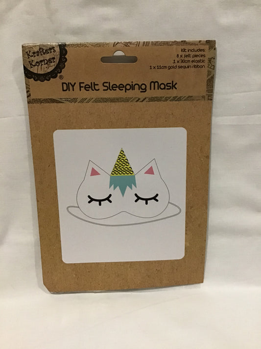 DIY Felt Sleeping Mask - Unicorn - Makes 1