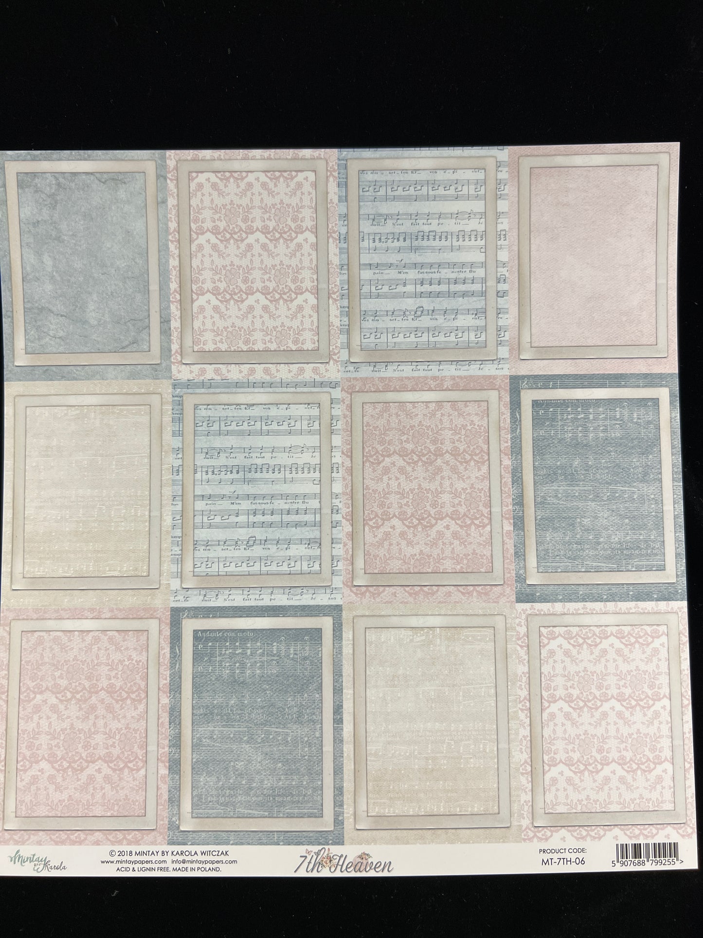 7th Heaven - 1x Double sided sheet - 30.5x30.5cm