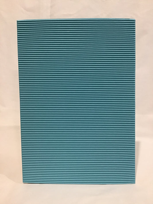 Corrugated A4 Card - Self Adhesive - Light Blue - 1 sheet