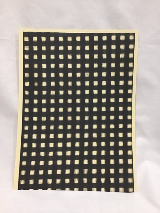 Specialty Paper 1x A4 Lattice Mulberry Paper - Black