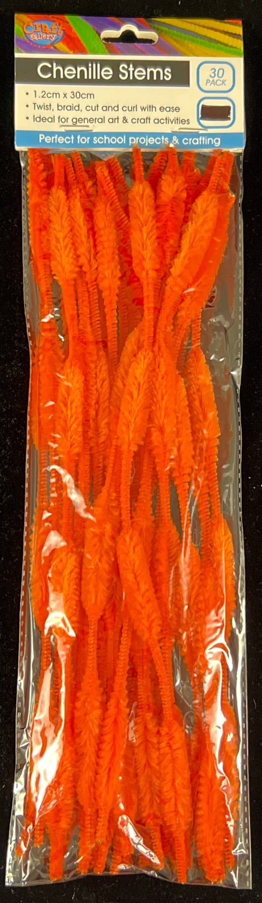 Pipe Cleaners - Bubble Stems - Orange - Pack of 30