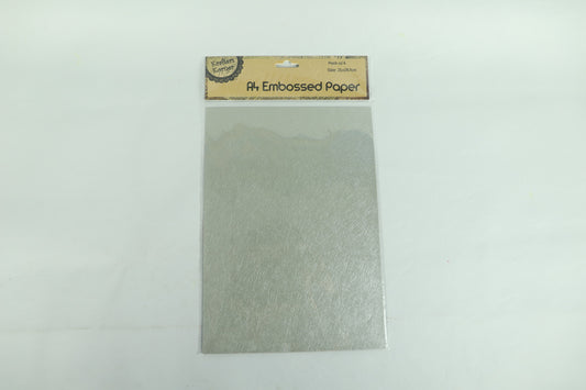 A4 Embossed Paper - Grey - Pack of 6