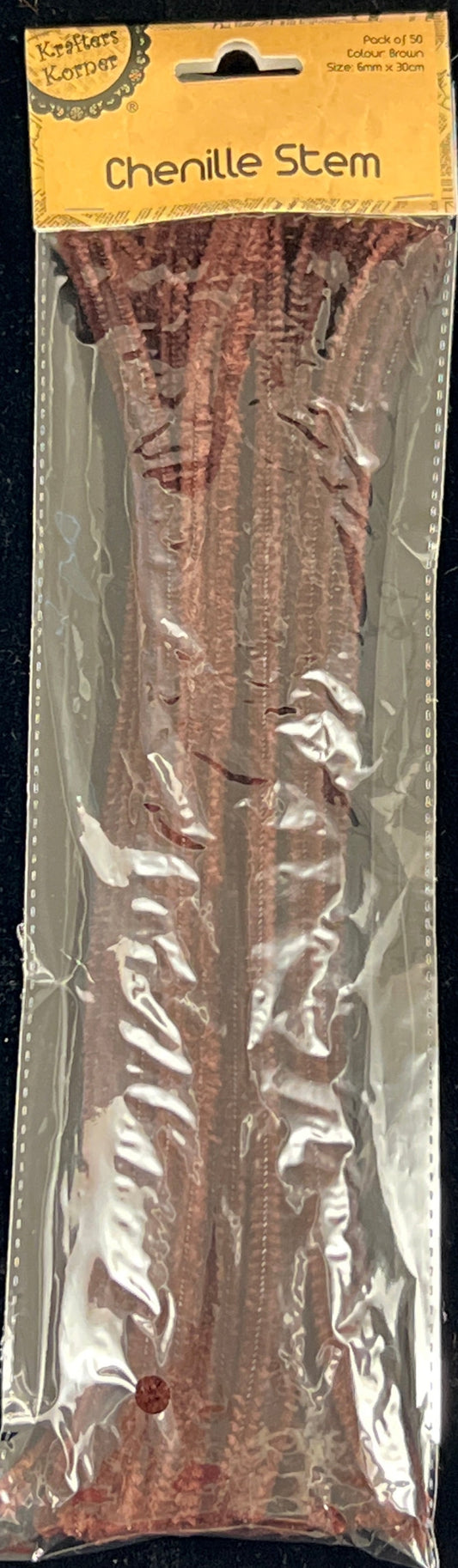 Pipe Cleaners - Brown - Pack of 50