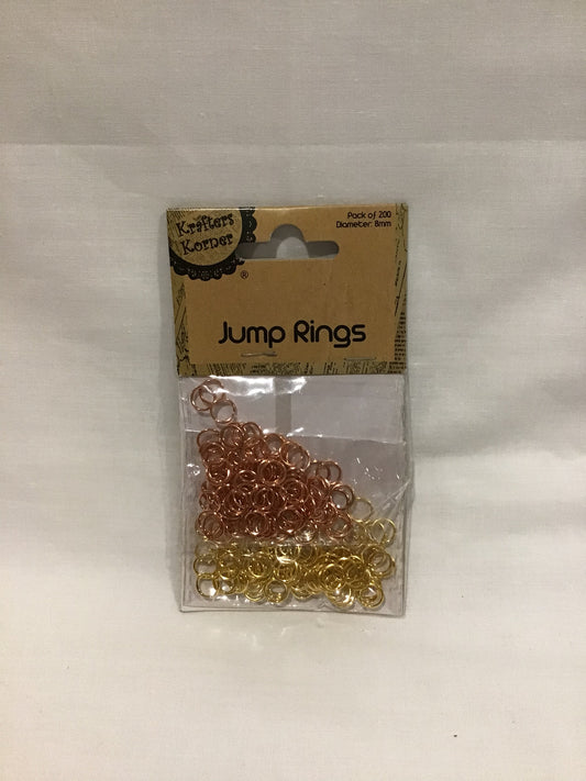 Jump Rings - Rose Gold & Gold 200pk