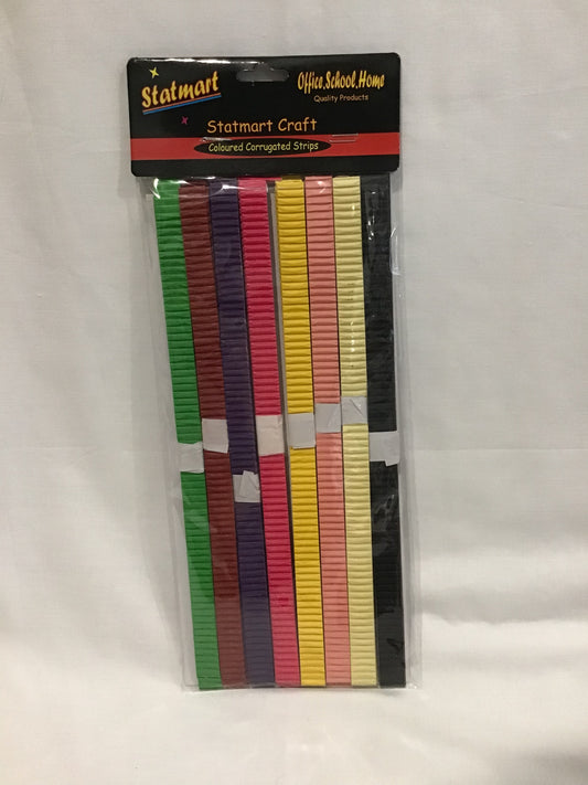 Corrugated Strips - Bright Colours #2 - 40pk - Length 26cm