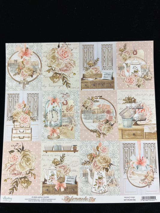 Homemade - 1x Double sided sheet - 30.5 x 30.5cm