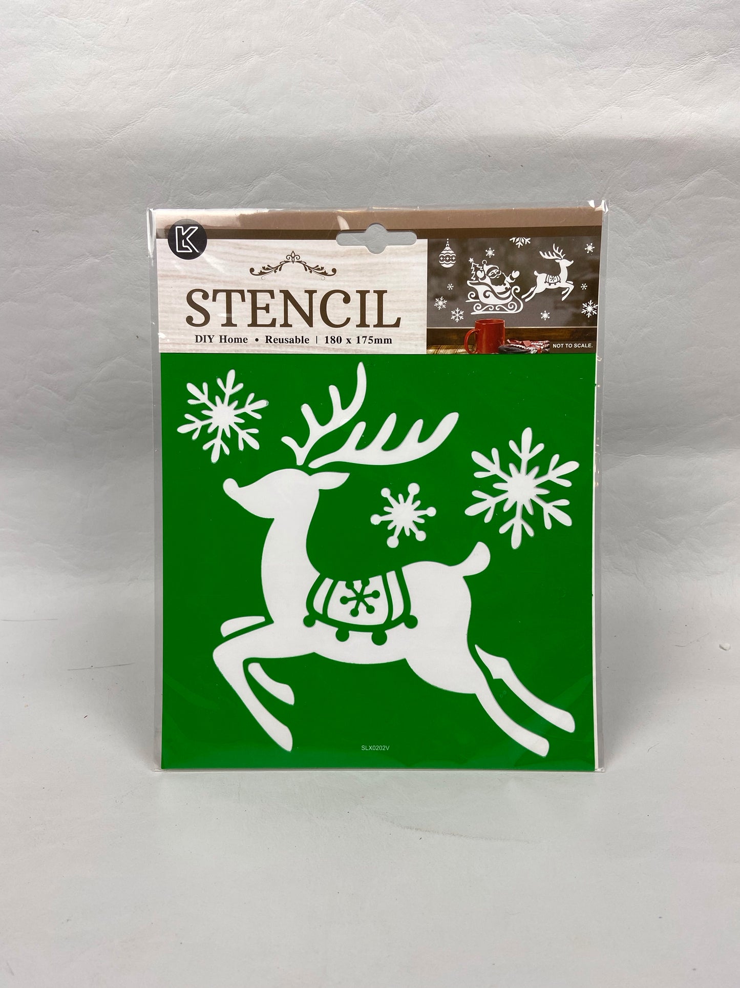 Christmas Stencil - Reindeer and Snowflakes