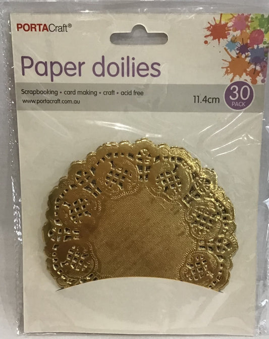 Gold Paper Doilies - 30 pk