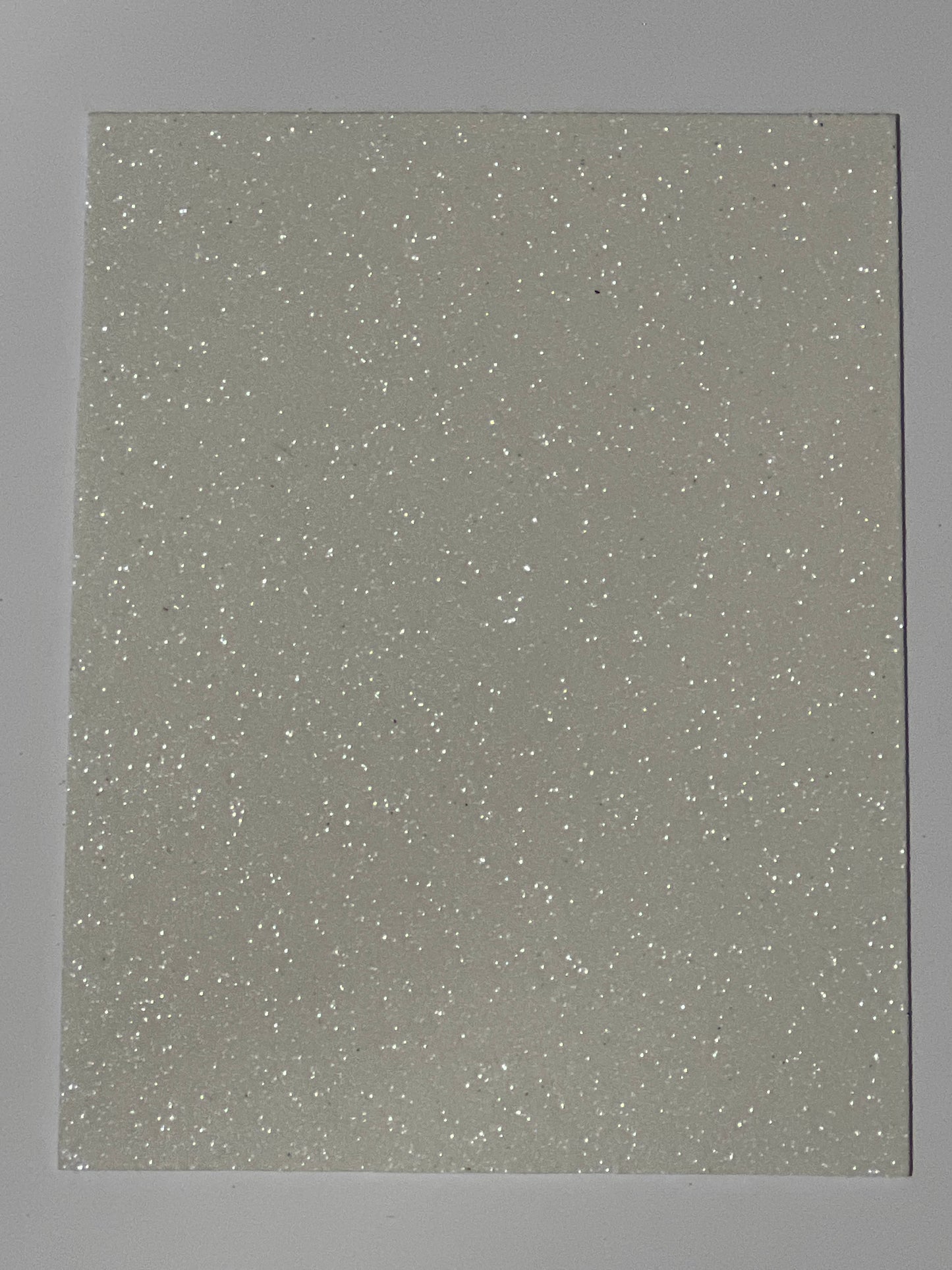 Craft Foam Glitter White - Size Approx 29.5cm x 21cm - Thickness 2mm