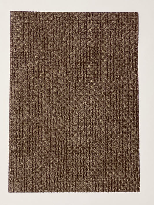 Specialty Embossed Paper x 3 - A4 Weave Design - Brown