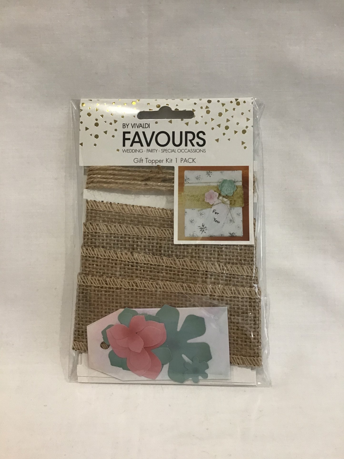 Gift Topper Kit - Hessian Ribbon and String