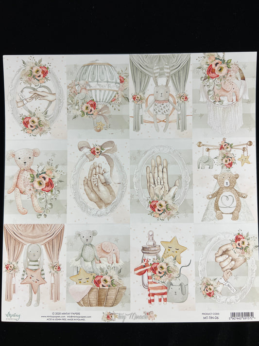 Tiny Miracle - 1x Double sided sheet - 30.5 x 30.5cm