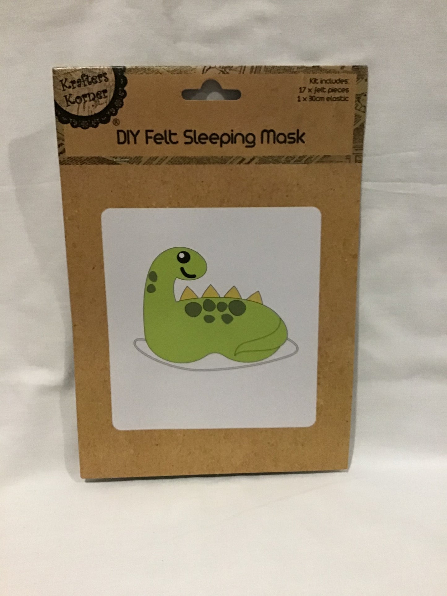 DIY Felt Sleeping Mask - Dinosaur - Makes 1