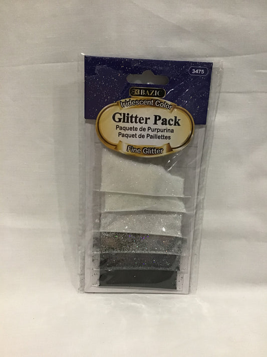 Glitter Pack - Fine Glitter Iridescent Colours - 6 pack