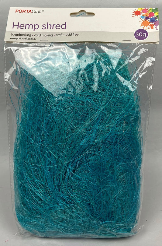 Hemp Shred - 30g - Teal