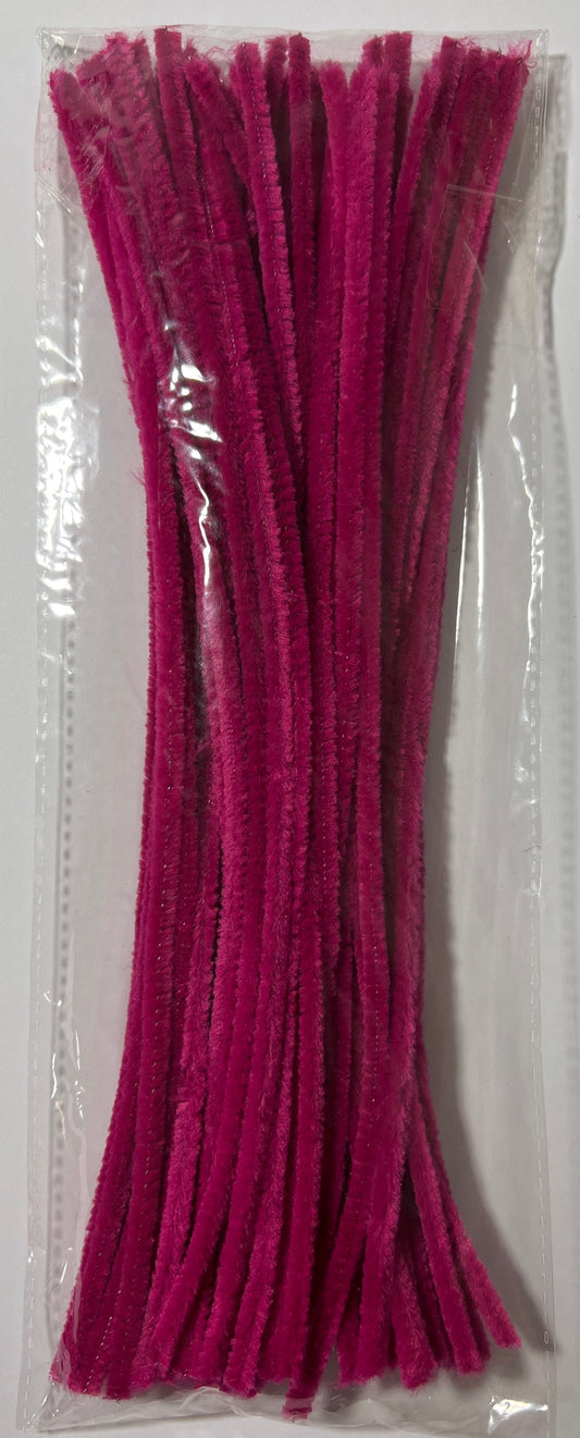 Pipe Cleaners - Fuchsia - Pack of 50
