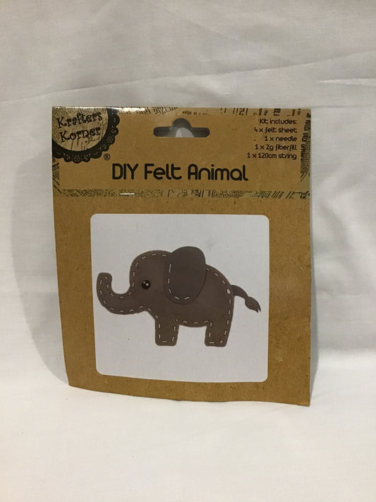 DIY Felt Animal Kit - Elephant - Makes 1