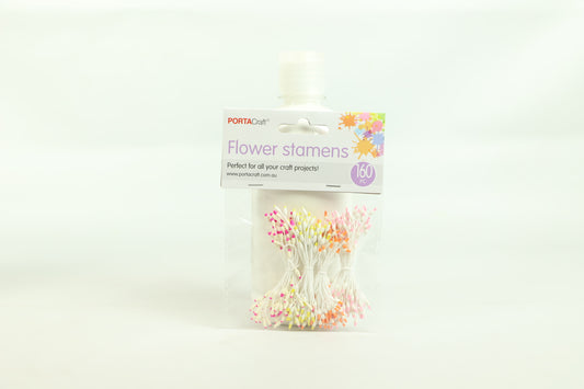 Porta Craft Flower Stamens White/Cream Tipped #3 - 160 pc