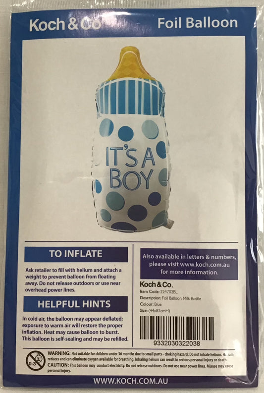 It’s a Boy Milk Bottle - Foil Balloon