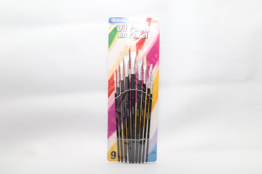 Brush Set- Oil Paint Pack of 9