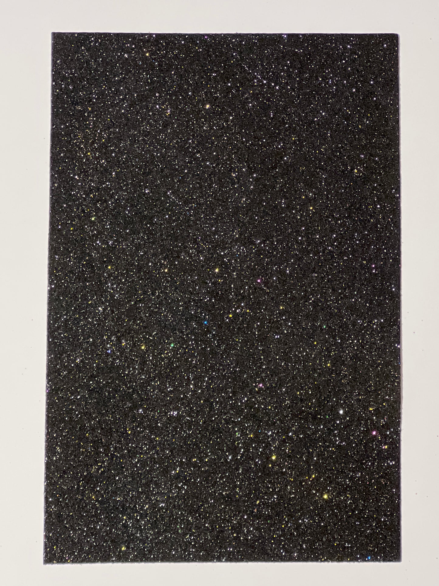 Craft Foam Glitter Black - Size Approx 30 x 20cm - Thickness Approx 1.5mm