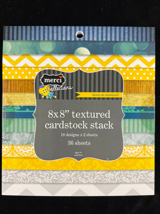 Merci Collection 8x8" Textured Cardstock Stack