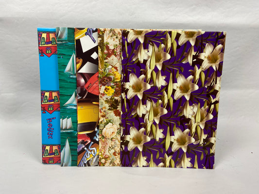 5 x Wrapping Paper 50cm x 70cm - Assorted Designs in picture - Pack #5