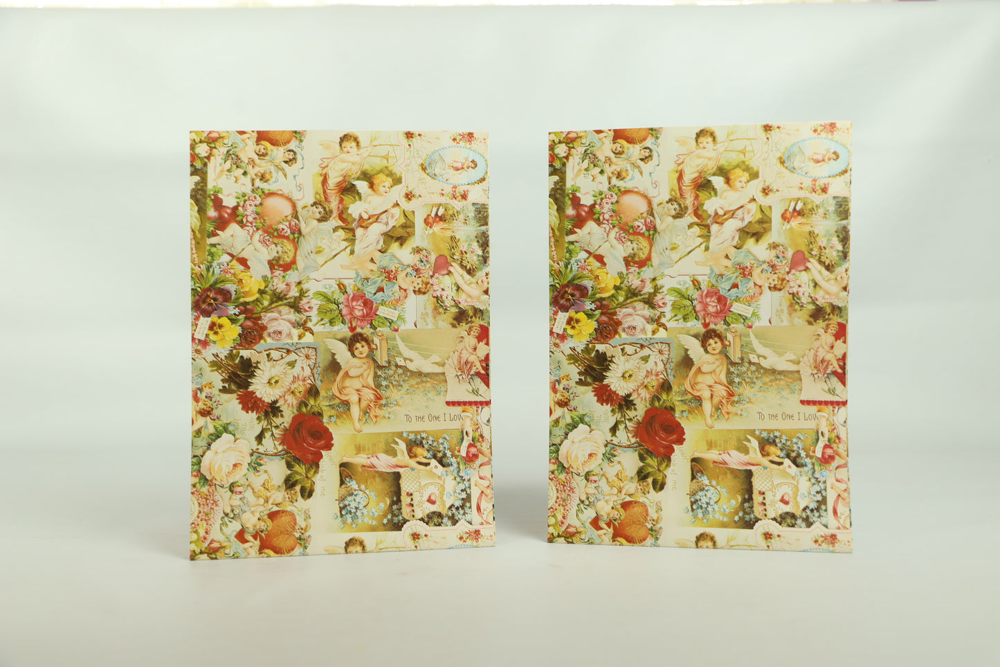 Wrapping Paper Sheets 2x Cherub Theme 70cm x 50cm